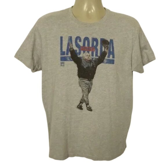 TOMMY LASORDA Tshirt, L, Gray, Graphic Tee, MLB, Short sleeves - Picture 1 of 8